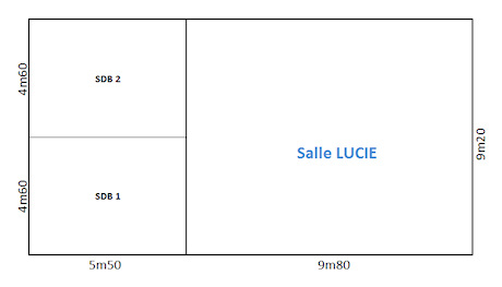 Domaine de Malabry, plan de la salle Lucie