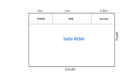 Domaine de Malabry, plan de la salle Rémi